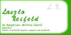 laszlo neifeld business card