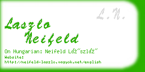 laszlo neifeld business card